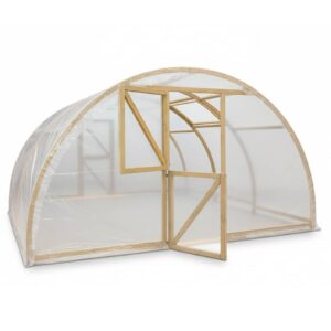 tunel foliowy drewniany