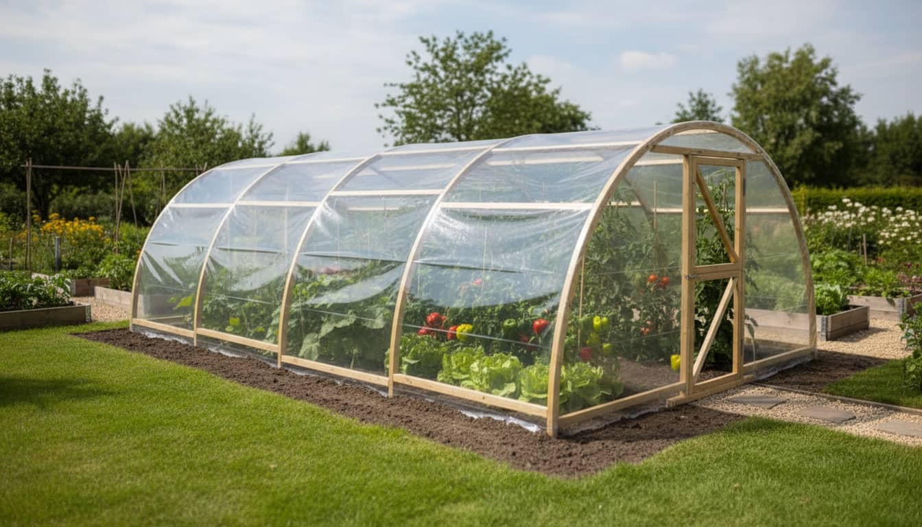 ekotunel drewniany tunel foliowy uprawowy